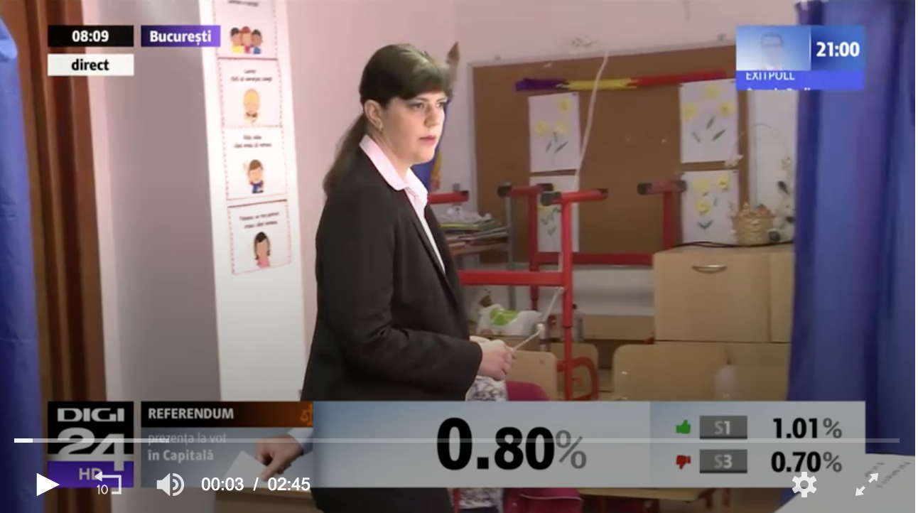 Codruța Kovesi a votat "pentru justiție și pentru cinste" - Ziariștii