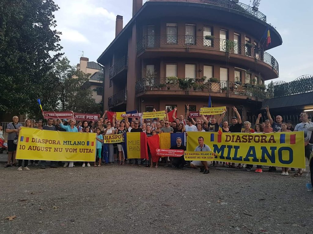 Protest la Milano