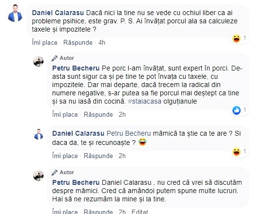 Comentariile jignitoare ale consilierului județean PSD Daniel Călărașu