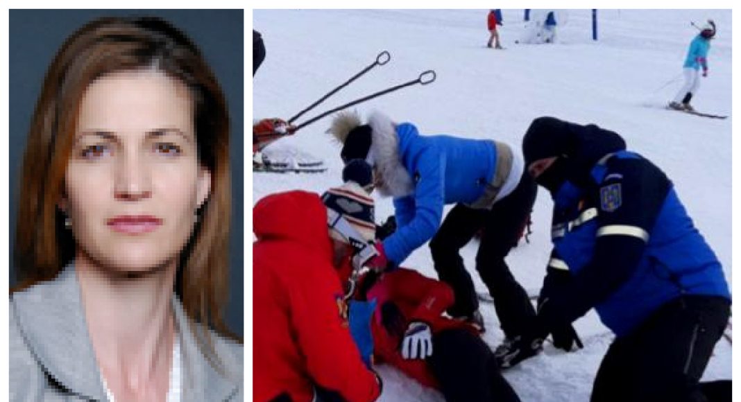 Liliana Oneț - accident schi