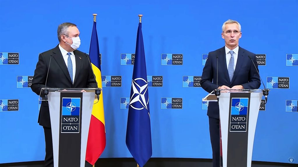 21 decembrie 2021 - Conferința de presă comună cu participarea primului ministru al României, Nicolae-Ionel Ciucă și a Secretarului General al NATO Jens Stoltenberg, 