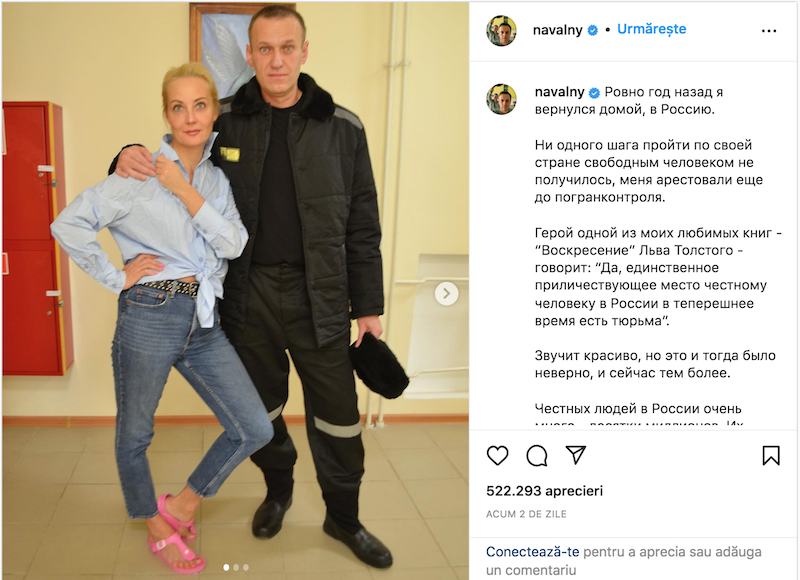 Aleksei Navalnîi - Instagram