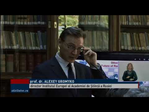 Agentul de influență rus Alexey Anatolievich Gromyko la tribuna Bibliotecii Județene din Craiova 