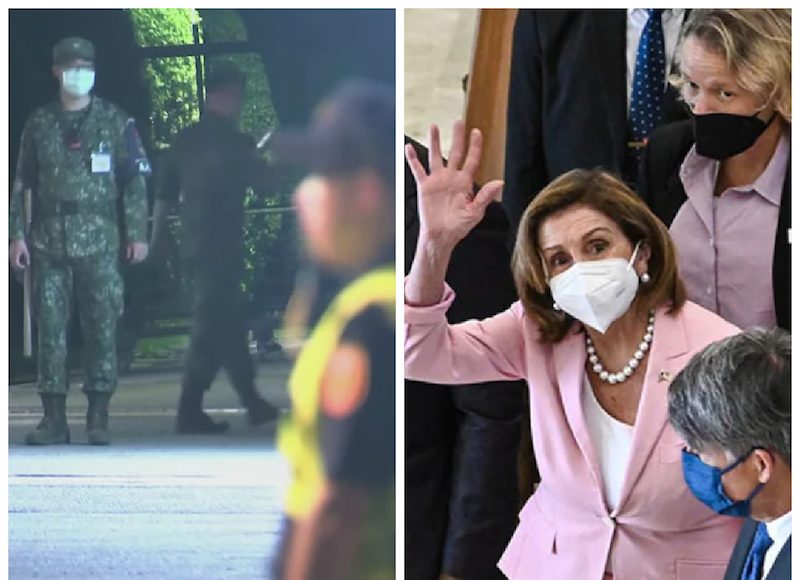 Nancy Pelosi - soldați Taiwan