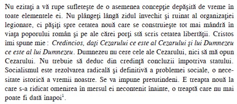 Fragment din discursul rostit de pr. prof. Dumitru Stăniloae (la acel moment, încă deținut politic și implicat activ în Clubul pentru reeducarea preoților deținuți politici) la ședința Clubului de reeducare din închisoarea comunistă de la Aiud (ian.1963) cu ocazia eliberării a 472 de deținuți politici „reeducați”. Sursa: ACNSAS, fond Documentar, dosar 12609, vol. 6, f.24