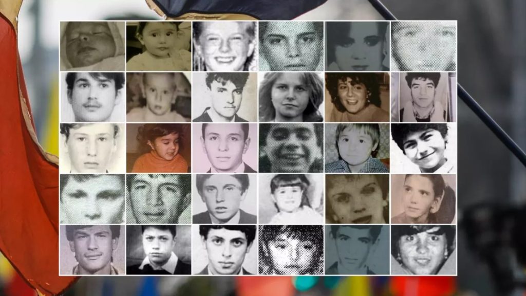 Chipuri de copii și adolescenți asasinați în Decembrie 1989. Sursa foto: LIBERTATEA