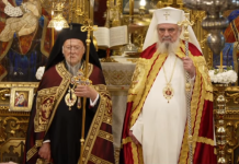VIDEO. Patriarhul Bartolomeu, aflat acum la București, e țintă a Rusiei. Putinistul Longhin Jar l-a blestemat satanic: „spurcatul, ereticul și ucigașul”, „fiară sălbatică”, „împielițatul diavol”, „jgheab bătrân și împuțit”, „sângele îi curge pe buze, pe labe, pe piept”