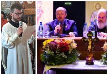 Un preot agresiv, la Huși: „Papahagi, ieși afară! L-ai denigrat pe domnul Georgescu!”. A fost scos din sală, încătușat, amendat și dus la spital