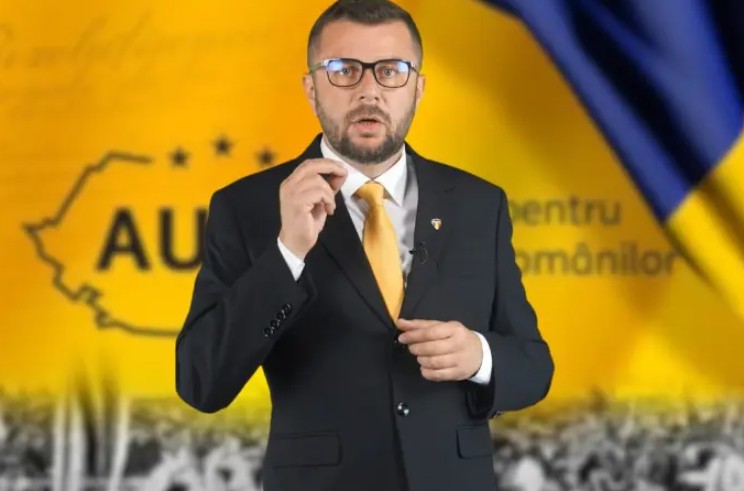 Senator de Gorj al partidului extremist AUR - Sandu Mircea Ionuţ. Sursa foto: TV SUD