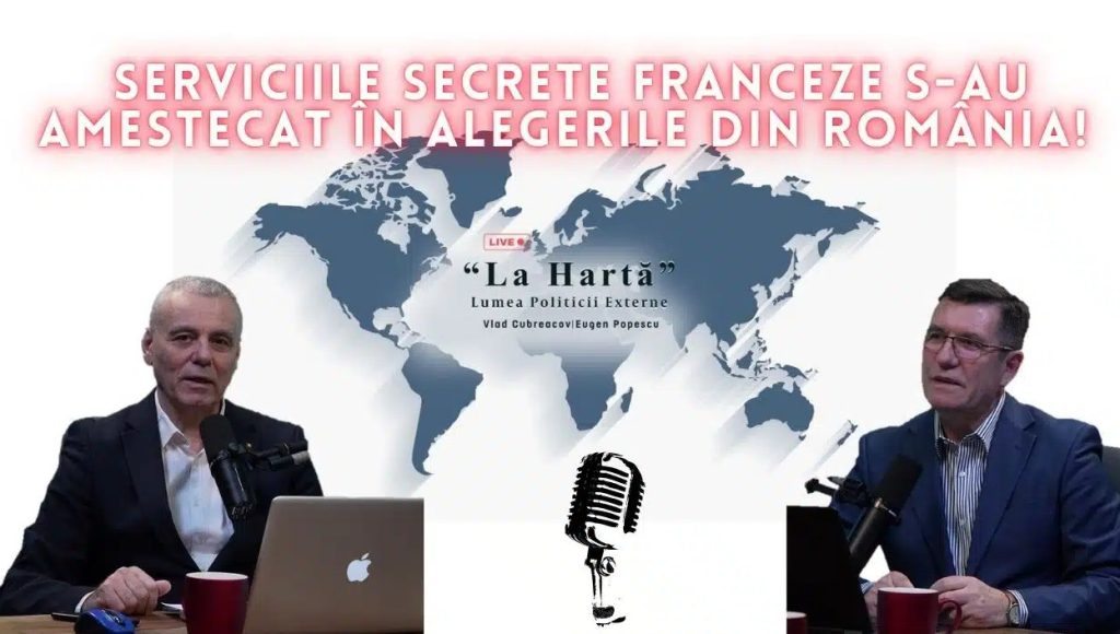 „Analistul” Eugen Popescu și Vlad Cubreacov, invitat special al emisiunii de propagandă „suveranistă” „La Hartă”. Sursa foto: ZECE TV