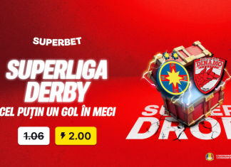 Super Drop marca Superbet la Marele Derby: cotă 2,00 pentru un gol marcat!