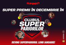 Premii de 452.000 de lei, în decembrie, în Clubul SuperPariorilor by Superbet!
