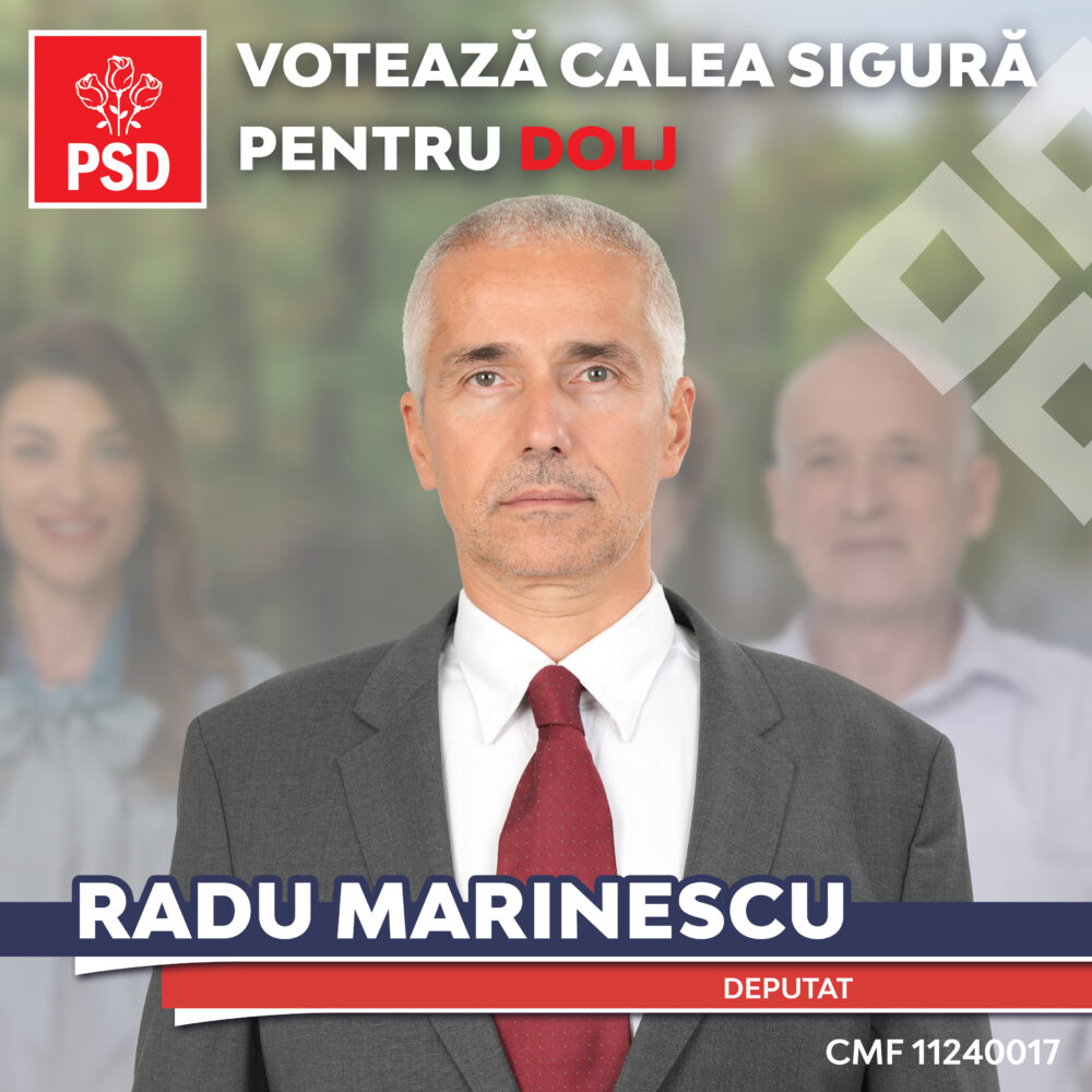 Afiș electoral de susținere a candidaturii lui Radu Marinescu la Camera Deputaților / FOTO: Facebook