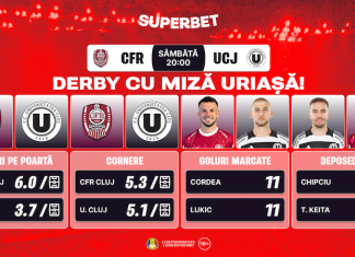 Super-derby-ul Clujului: CFR și „U” se luptă pentru play-off