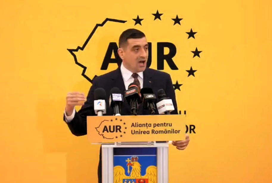 Extremistul George Simion - liderul AUR, partid naționalist, anti-UE și anti-democratic. FOTO: Facebook