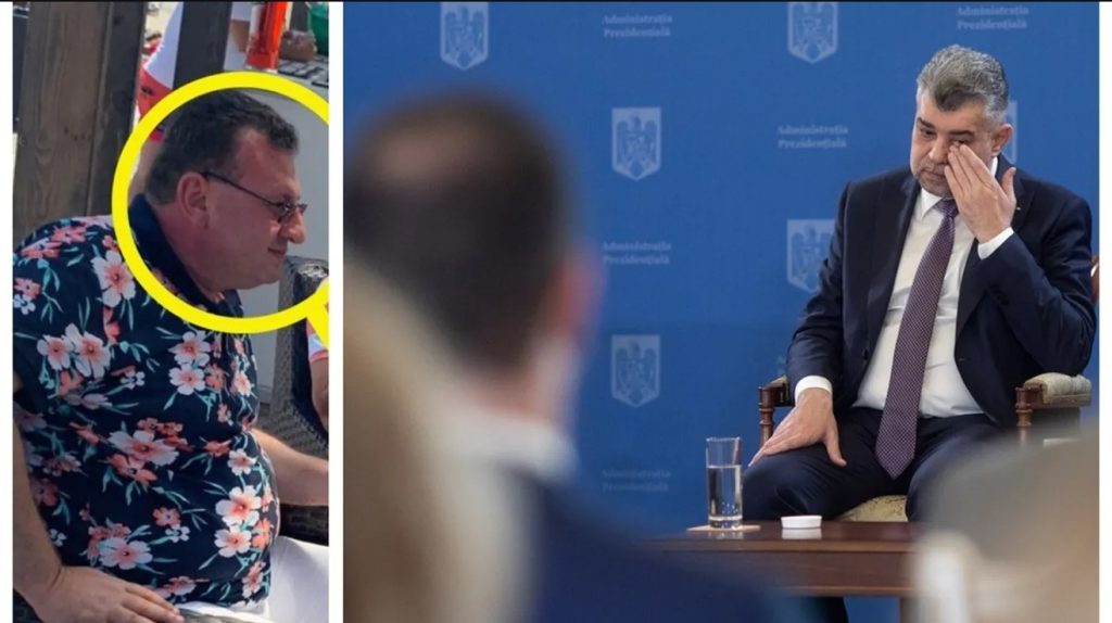 Mihai Leonard Rotaru și bunul lui prieten, Marcel Ciolacu. FOTO: colaj G4Media