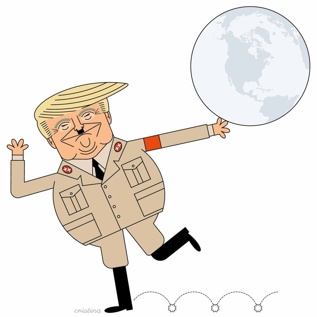 Trump - The Great Dictator. FOTO: Cristina Sampaio via Facebook