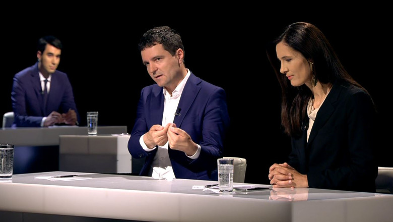 Nicușor Dan și Clotilde Armand - fondatori ai USR. FOTO: Digi24