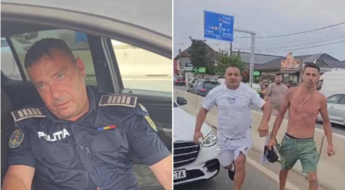 El e șeful de post care a chemat interlopii să-l mai bată o dată pe mirele din Lungulețu! Ginerică venise să reclame că fusese lovit la propria nuntă. Polițistul s-a ascuns în mașina unui agresor, pentru că era beat și nu voia să ”sufle în fiolă”. Lucra cu sticla de vodcă pe masă
