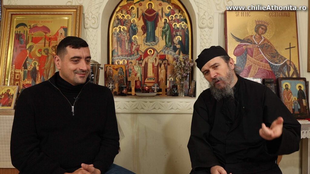 Extremistul George Simion - invitat de onoare al „părintelui Teologos”. FOTO: ChilieAthonita_ro