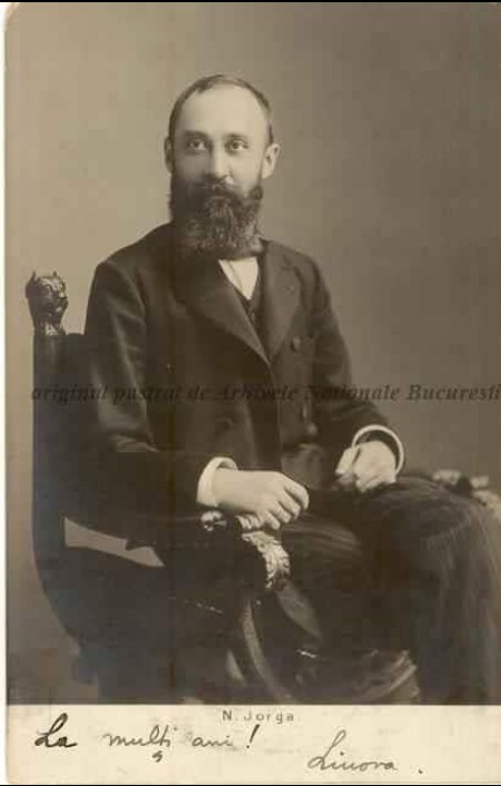 Nicolae Iorga în 1910. FOTO: FOTO: Arhivele Naționale ale României