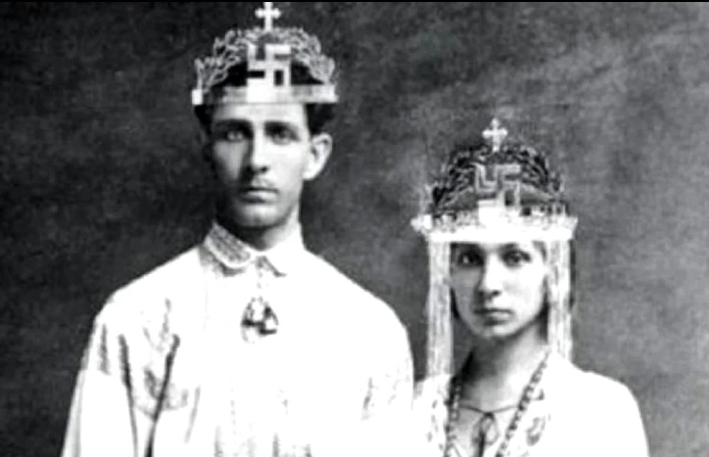 Corneliu Zelea Codreanu și Elena Ilinoiu, fotografie de nuntă. FOTO: Historia