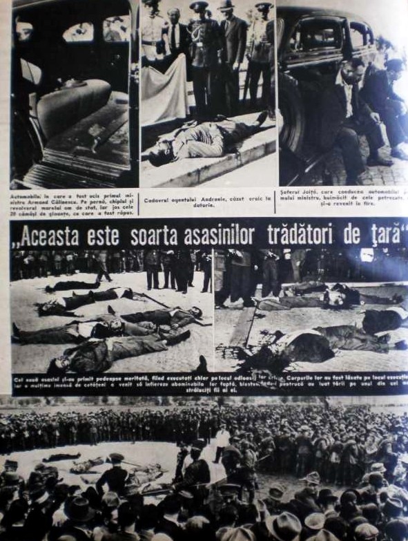Pedepsirea asasinilor lui Armand Călinescu în presa controlată de dictatura regală. FOTO: Facebook-Amintiri din comunism