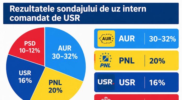 Sondajul care l-a turbat pe Gâdea: AUR 30-32%, PNL 20%, USR 16%, PSD 10-12%